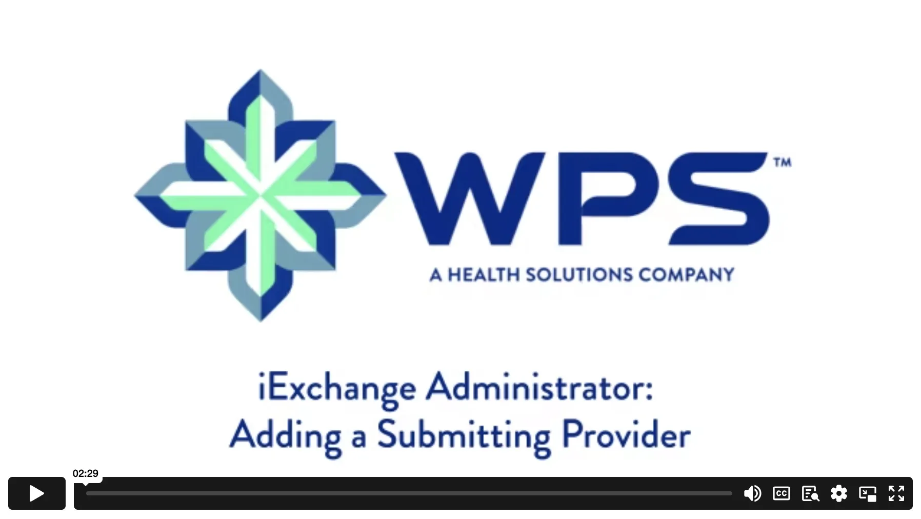 iExchange Administrator: Adding a Submitting Provider