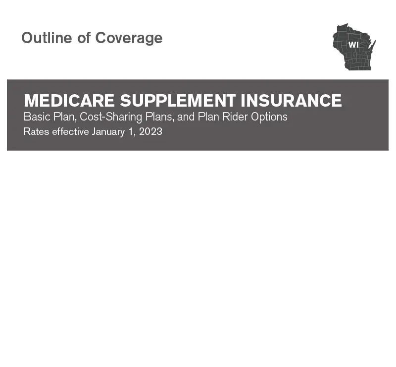 Medicare supplement insurance plan outline of of coverage