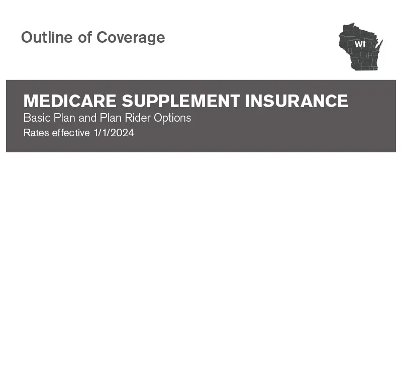 Medicare supplement insurance plan outline of of coverage