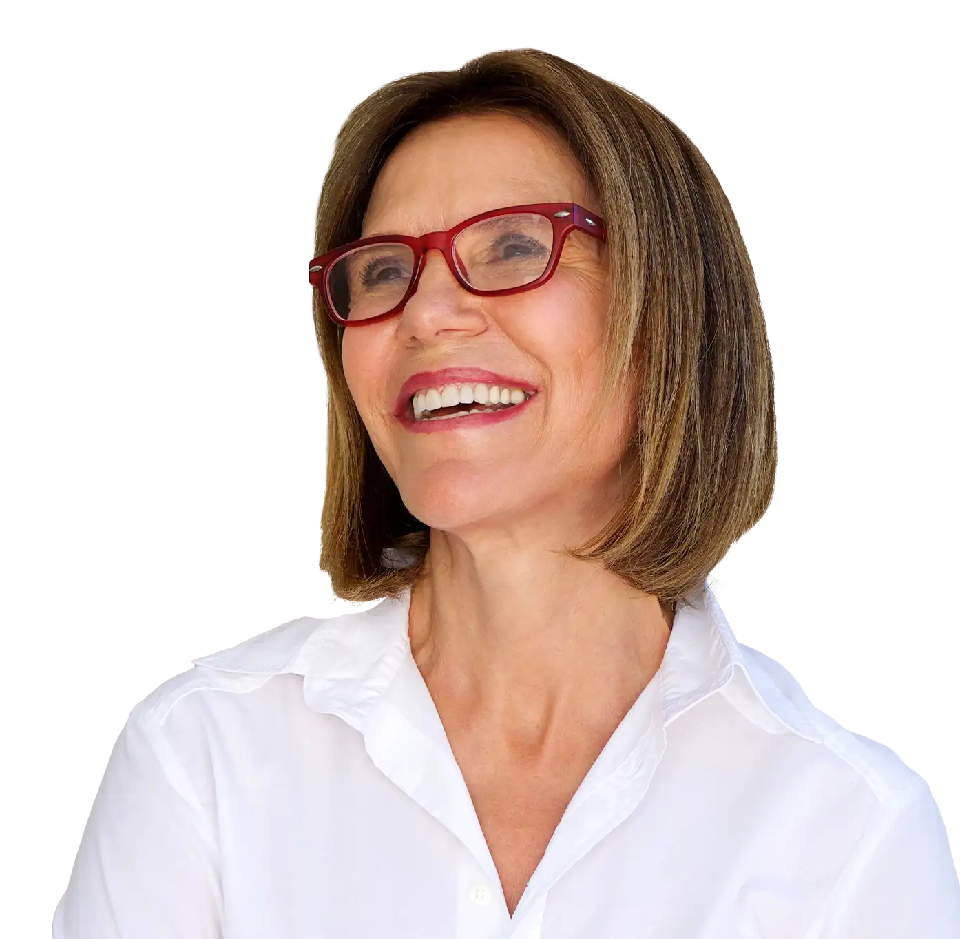 Smiling woman with text 'Frequently asked questions' about Medicare Supplement Insurance and healthcare coverage.