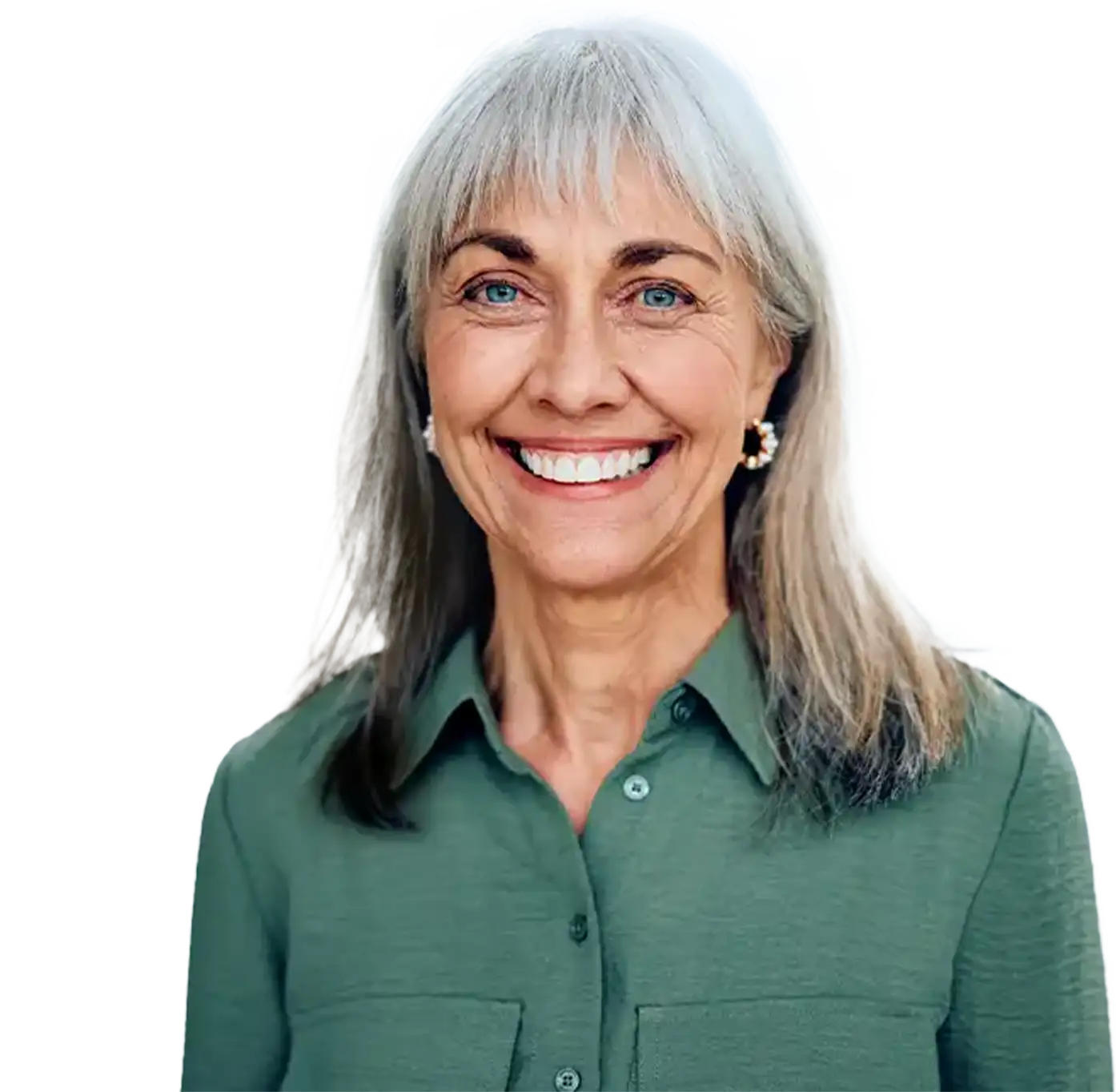 Smiling senior person with text 'What is the difference between Medicare Advantage and Medicare Supplement?' promoting educational Medicare video.